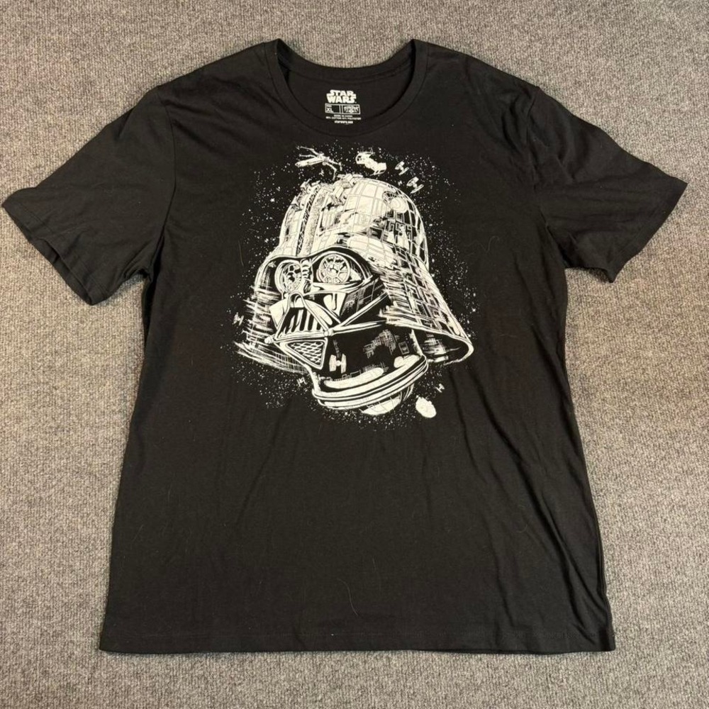 Star Wars Dart Vader Men's XL Black Fifthsun T Shirt Death‎ Star